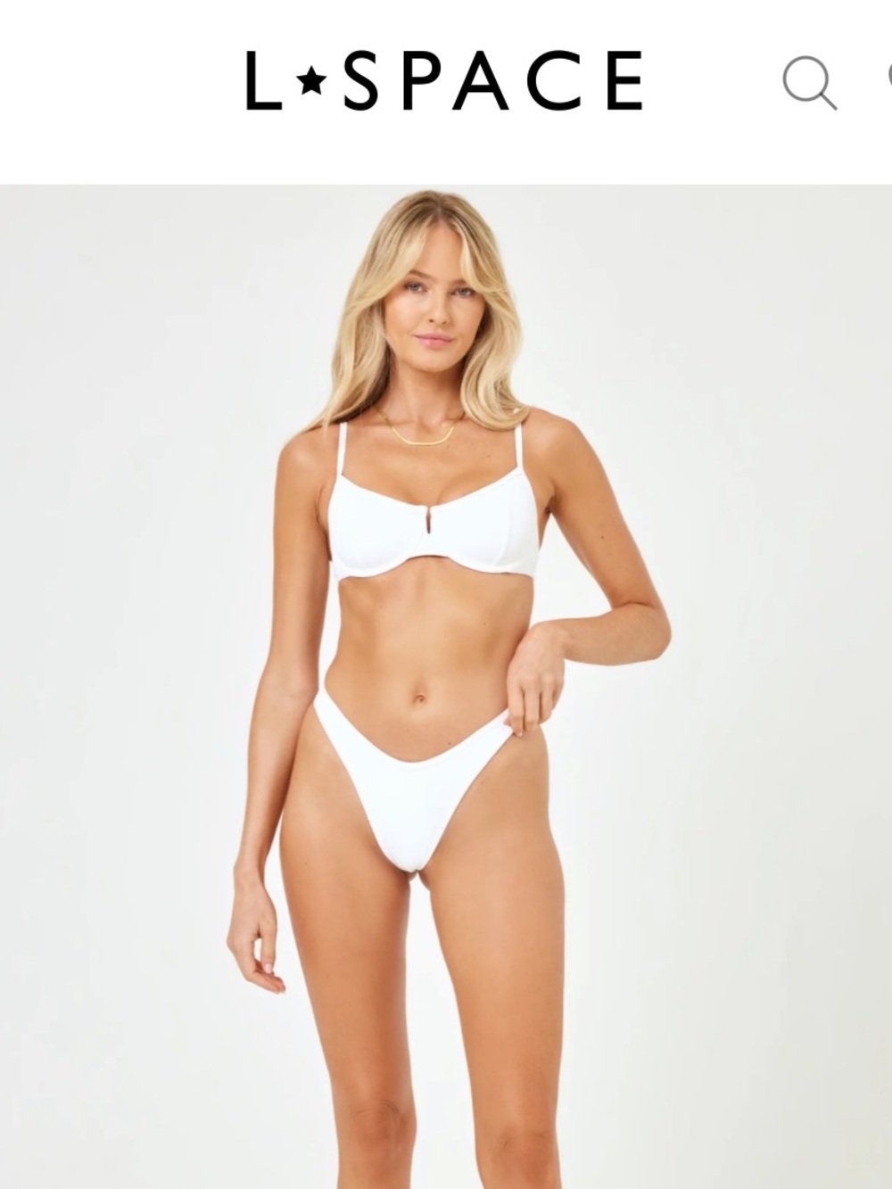 l*space 🎂 White Bikini SET